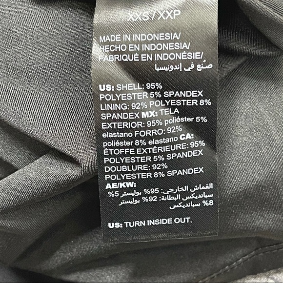 WHBM Mock Neck Sleeveless Print Tank Black XXS - Picture 5 of 5